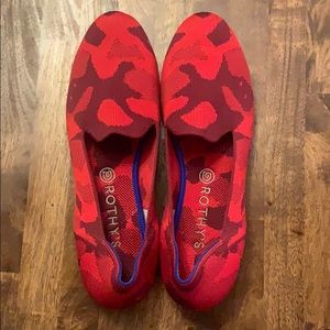 Rothy’s Red Camo Loafers! Size 12! Retired Color!